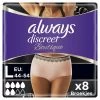 Always® Always Discreet Broekjes Voor Urineverlies Boutique Beige Plus Maat L -Huidverzorgingswinkel 1003696