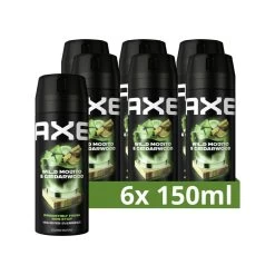 6x Axe Deodorant En Bodyspray Green Mojito + Cedarwood