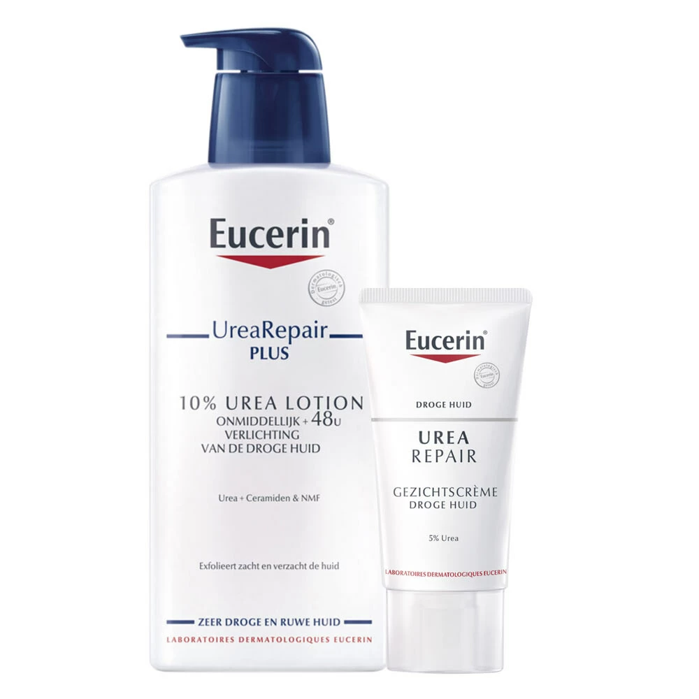 Eucerin UreaRepair Lichaam- En Gezichtsverzorging Pakket 3 Eucerin UreaRepair Lichaam- En Gezichtsverzorging Pakket