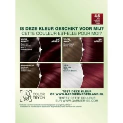 Garnier Nutrisse Creme Haarverf 46 - Roodbruin -Huidverzorgingswinkel 132107 3